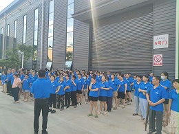 消防员来到工厂的这一天，我们又给客户多了一份安心
